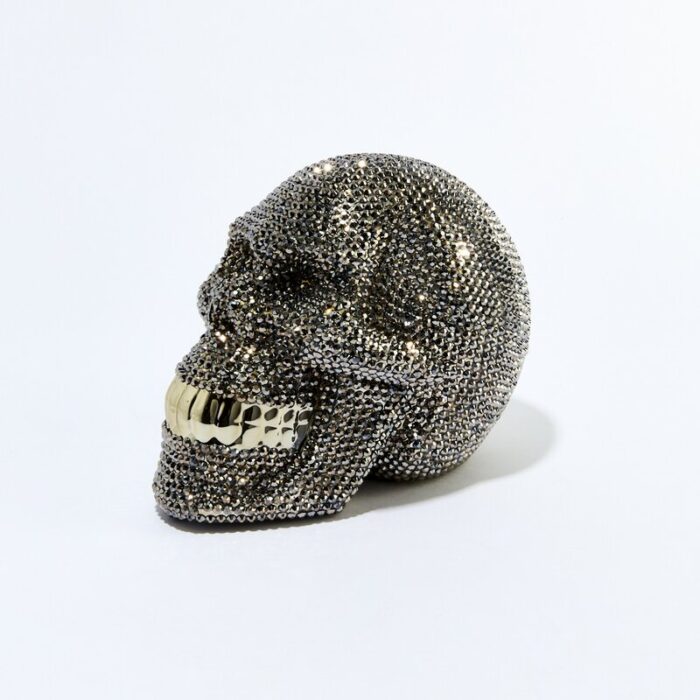 Rhinestone Skull Bank – 8″ long - Chic Decora