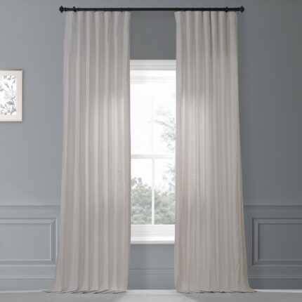 Galen Basketweave Room Darkening Curtain Panel Pair (Set of 2) - Chic Decora