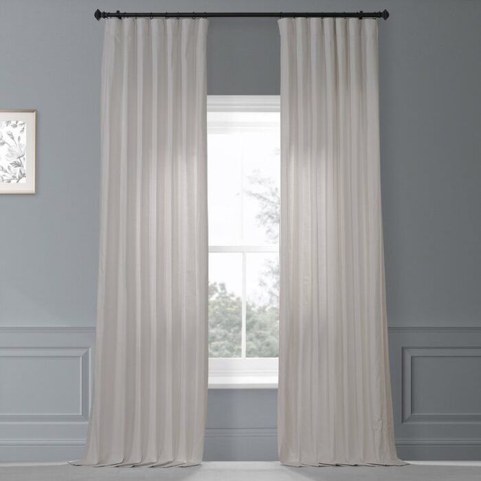 Richardson Cotton Semi Sheer Curtain Pair (Set of 2) - Chic Decora