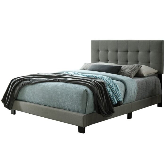 Roi Upholstered Standard Bed - Chic Decora