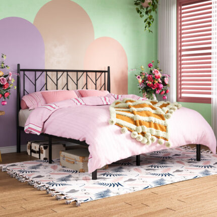 Manos Upholstered Wingback Bed - Chic Decora