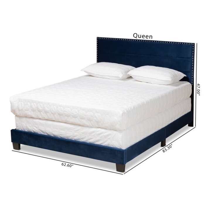 Ron Upholstered Standard Bed - Chic Decora