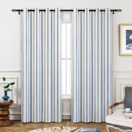 Inoue Polyester Blackout Curtain Pair (Set of 2) - Chic Decora