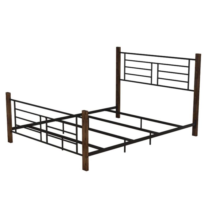 Rosalyn Metal Open-Frame Bed - Chic Decora