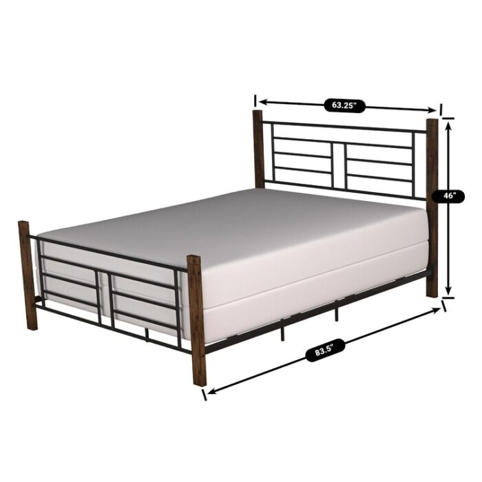 Rosalyn Metal Open-Frame Bed - Chic Decora