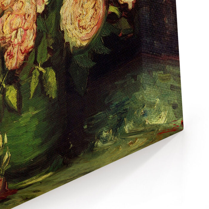 Roses and Peonies by Vincent Van Gogh Painting on Canvas - Chic Decora