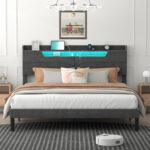 Rosezell Queen Tufted Bed Frame with Storage - Chic Decora