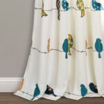 Rowley Birds Room Darkening Thermal Rod Pocket Curtain Panels (Set of 2) - Chic Decora