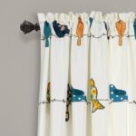 Rowley Birds Room Darkening Thermal Rod Pocket Curtain Panels (Set of 2) - Chic Decora