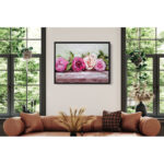 Row of Peonies by Emma Bell Painting on Canvas - Chic Decora