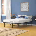 Rubino Steel Folding Bed, Easy Assembly & Storage, Underbed Clearance, No Box Spring Needed - Chic Decora