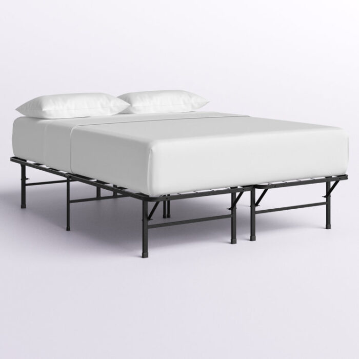 Rubino Steel Folding Bed, Easy Assembly & Storage, Underbed Clearance, No Box Spring Needed - Chic Decora