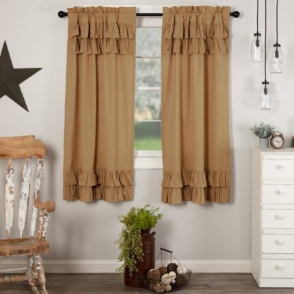 Murtaz Cotton Semi Sheer Curtain Pair (Set of 2) - Chic Decora