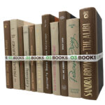 Rustic Elegance Decorative Books Beige and Dark Brown - Chic Decora