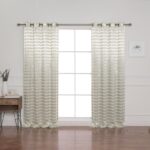 Sabah Polyester Semi Sheer Curtain Pair (Set of 2) - Chic Decora