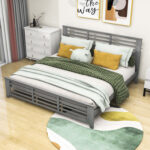 Sabik Solid Wood Platform Bed - Chic Decora