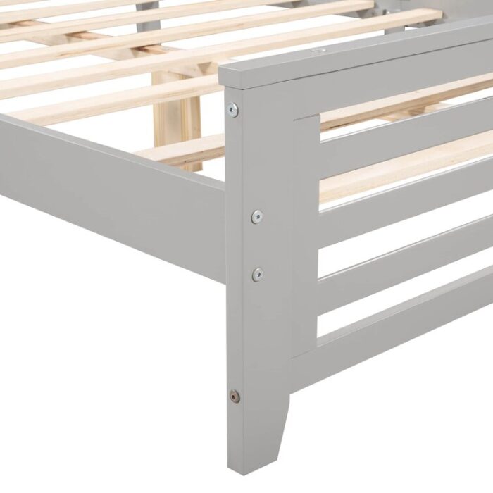 Sabik Solid Wood Platform Bed - Chic Decora