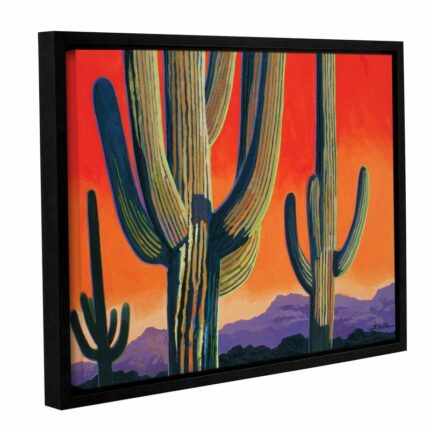 Saguaro Dawn by Rick Kersten Graphic Art on Canvas - Chic Decora