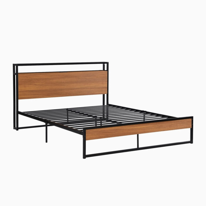 Saibah Metal Platform Bed - Chic Decora