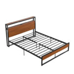 Saibah Metal Platform Bed - Chic Decora