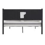 Salonis Upholstered Metal Slat Bed - Chic Decora