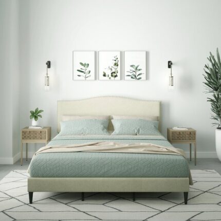 Salvaggio Upholstered Platform Bed - Chic Decora