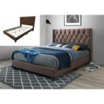 Samime Upholstered Wingback Bed - Chic Decora