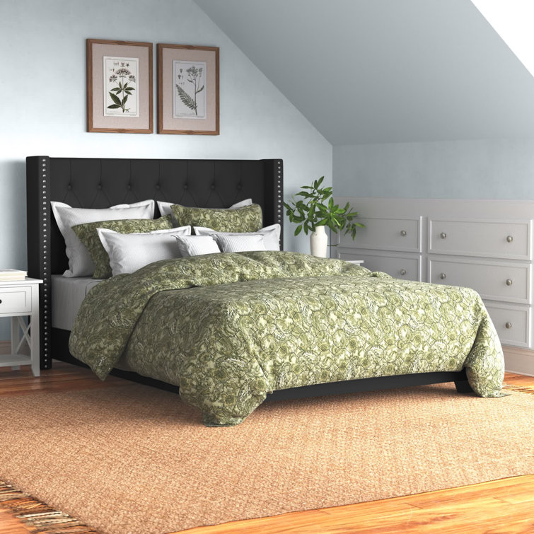 Amaya Upholstered Standard Bed - Chic Decora