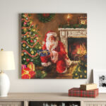 Santa’s Secret – Wrapped Canvas Print - Chic Decora