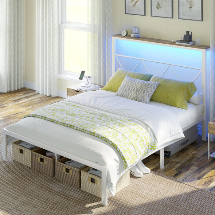 Saraiva Open-Frame Storage Bed - Chic Decora