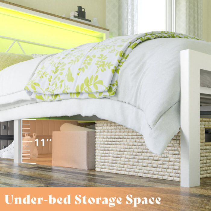 Saraiva Open-Frame Storage Bed - Chic Decora