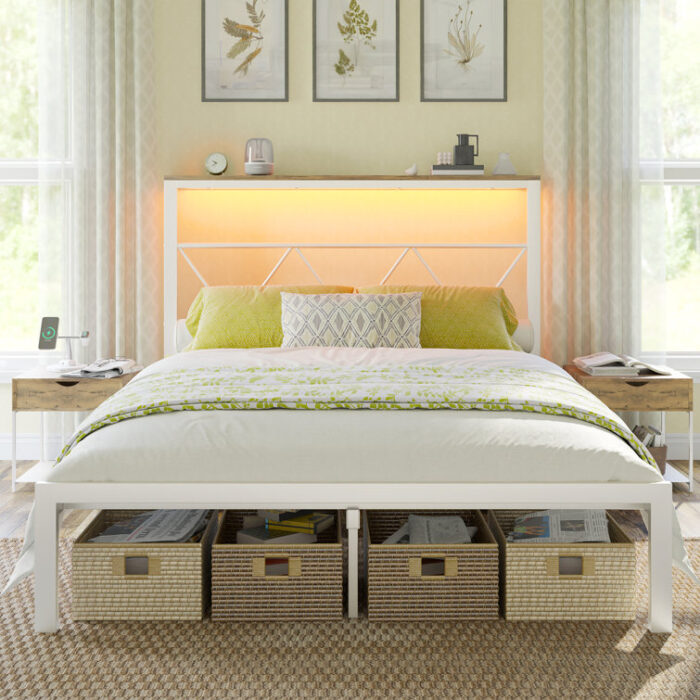 Saraiva Open-Frame Storage Bed - Chic Decora