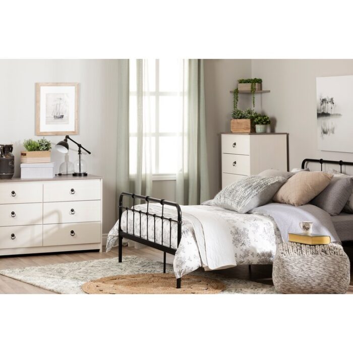 Sarik Metal Open-Frame Bed - Chic Decora