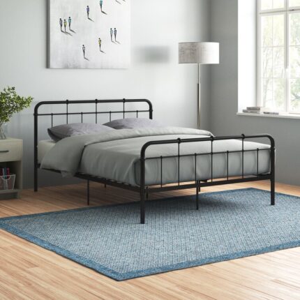 Anitia Modern Solid Wood Platform Bed Frame - Chic Decora