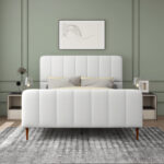 Sarosh UpholsteredPlatform Bed - Chic Decora