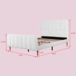 Sarosh UpholsteredPlatform Bed - Chic Decora