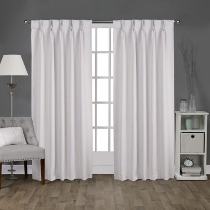 Sateen Room Darkening Curtain Pair (Set of 2) - Chic Decora