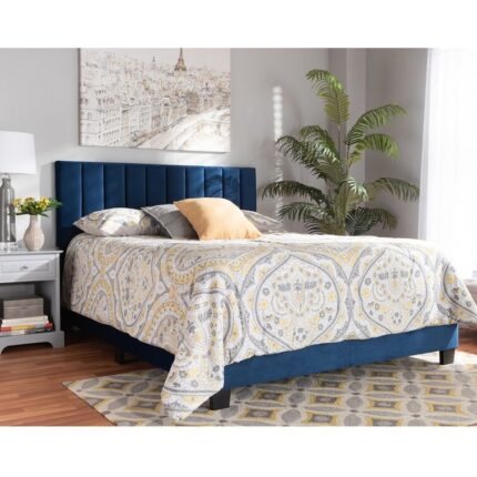 Platform Bed Frame With Wingback - Chic Decora