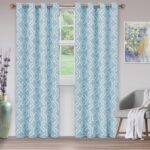 Scotia Polyester Room Darkening Curtain Pair (Set of 2) - Chic Decora