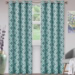 Scotia Polyester Room Darkening Curtain Pair (Set of 2) - Chic Decora