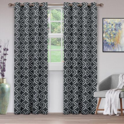 Solid Color Max Blackout Thermal Curtain Panels (Set of 2) - Chic Decora