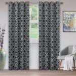 Scotia Polyester Room Darkening Curtain Pair (Set of 2) - Chic Decora