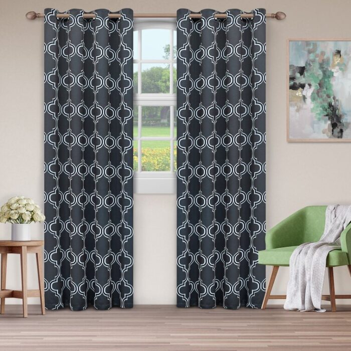 Scotia Polyester Room Darkening Pair (Set of 2) - Chic Decora