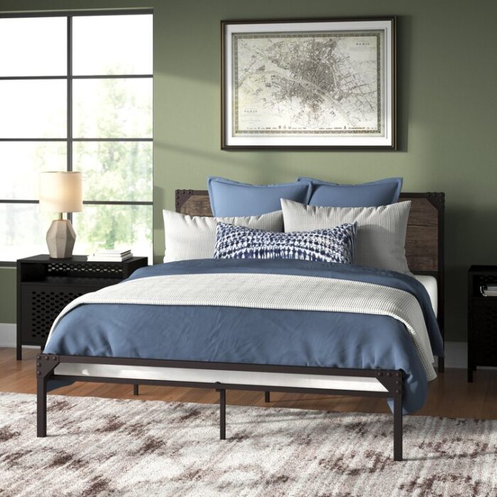 Seagroves Metal Platform Bed - Chic Decora