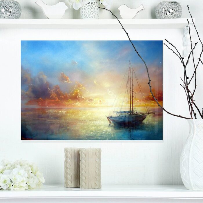 Seascape ” Seascape Pier On Canvas “ - Chic Decora