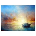 Seascape ” Seascape Pier On Canvas “ - Chic Decora