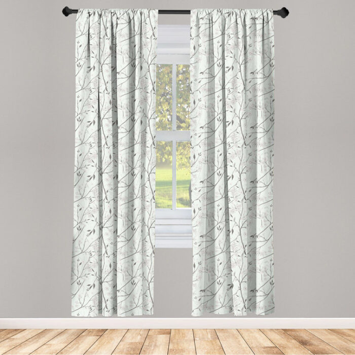 Semi-Sheer Rod Pocket Curtain Panels (Set of 2) - Chic Decora