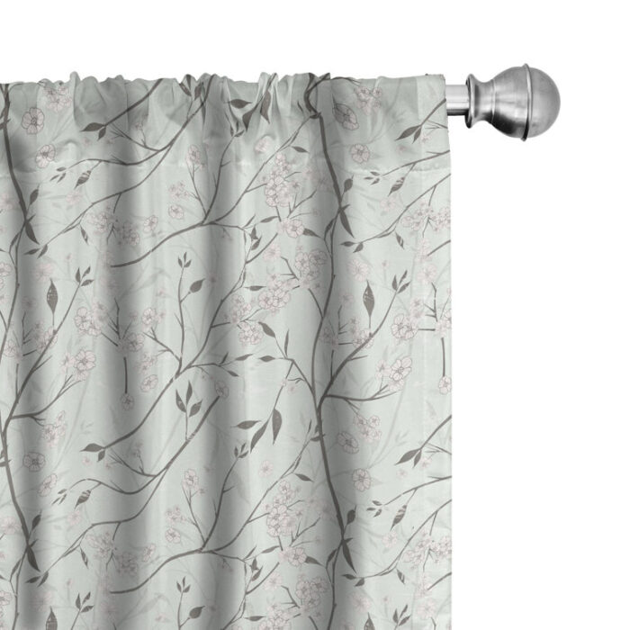 Semi-Sheer Rod Pocket Curtain Panels (Set of 2) - Chic Decora