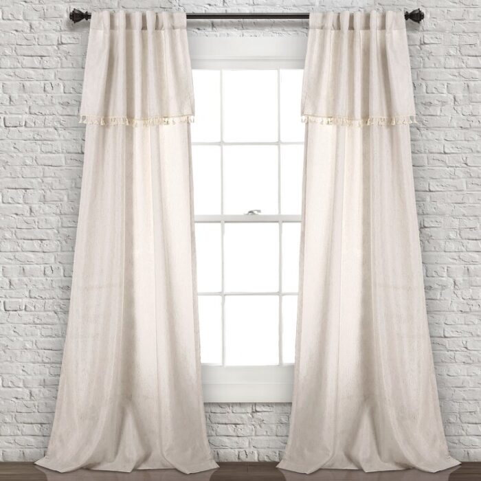 Semi Sheer Curtain Pair (Set of 2) - Chic Decora