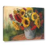 September Sunflowers by Carol Rowan Print on Canvas - Chic Decora